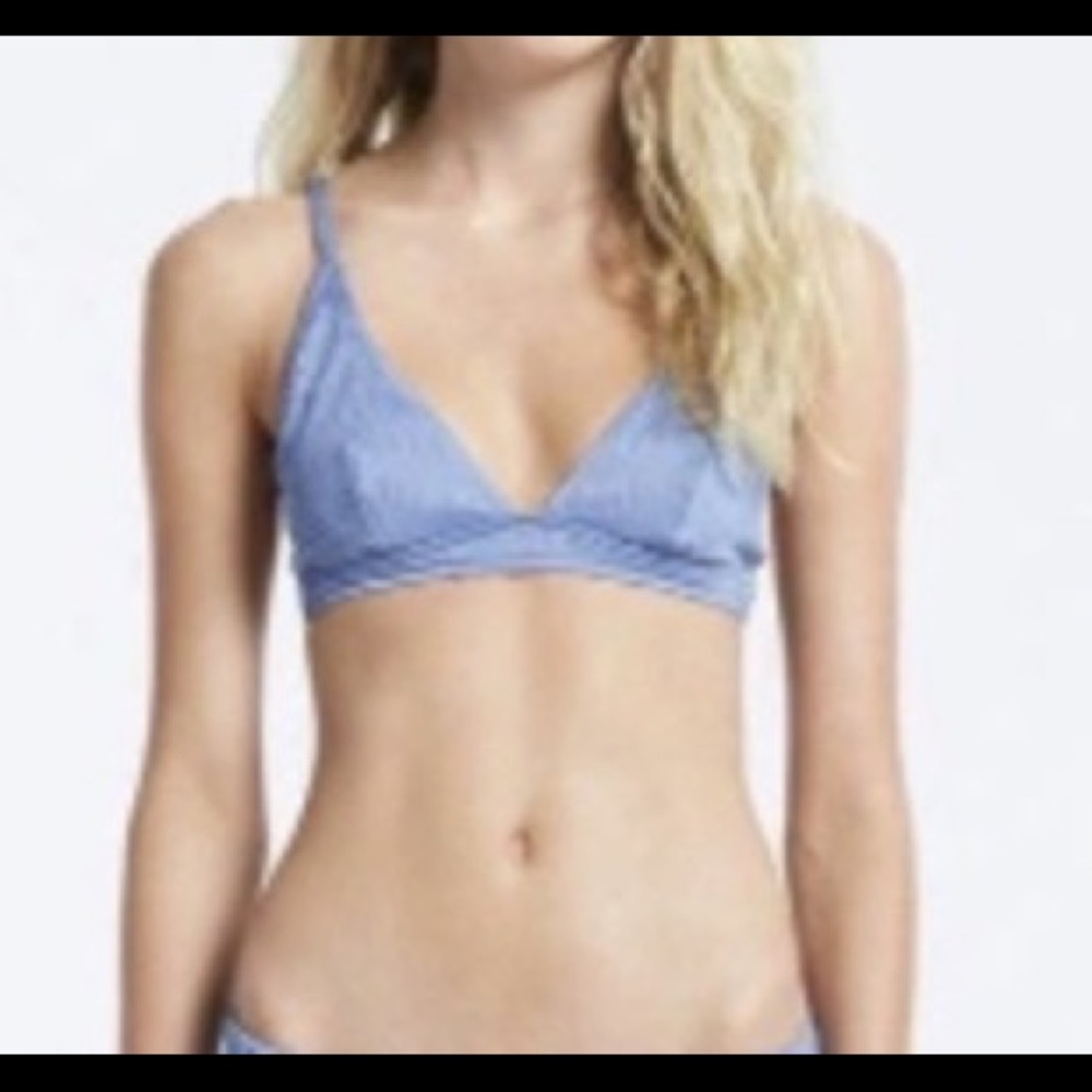 SOLD OUT - Zulu & zephyr baby blue suit. Small top and medium bottoms. Baby blue